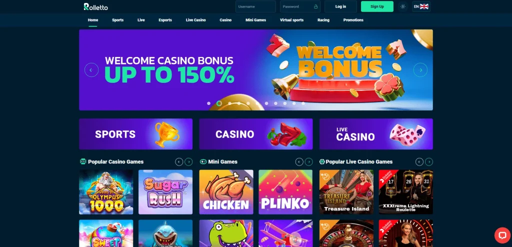 Rolletto Casino Bonus