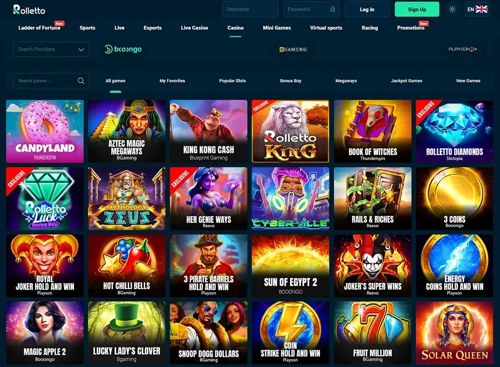 Rolletto Casino Slots